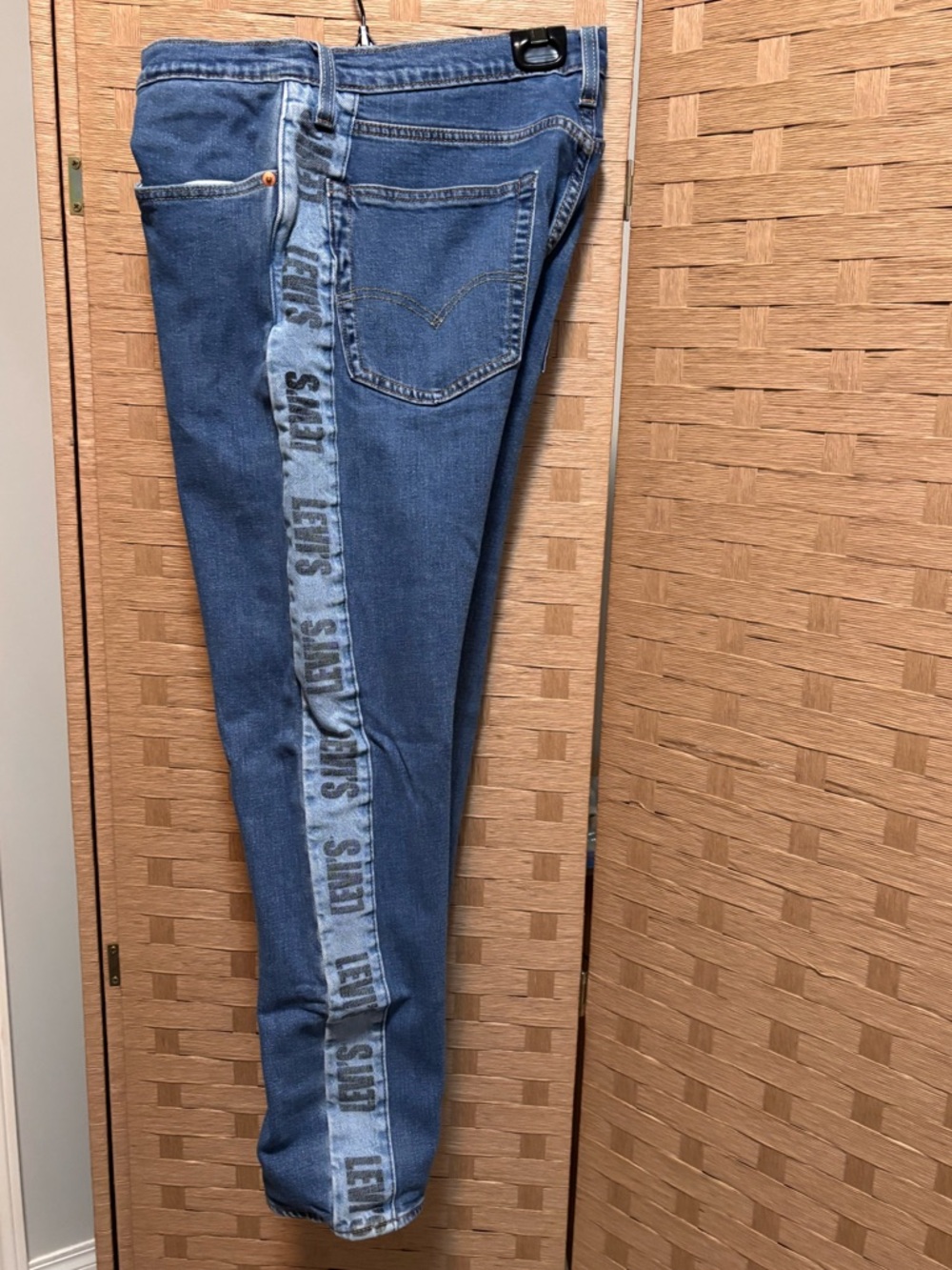 Vintage Levi's HI-BALL Blue Jeans with Light Blue LEVI’s Banner Sideseam
